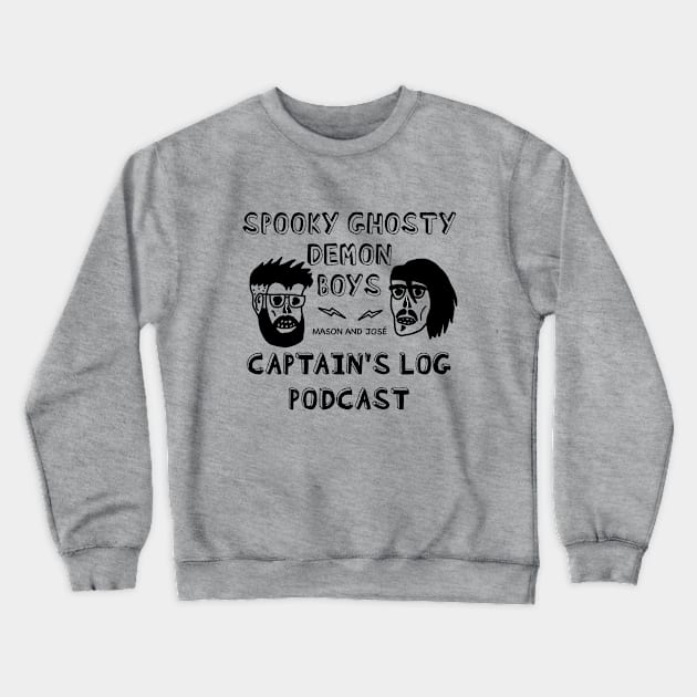 Spooky Ghosty Demon Boys Crewneck Sweatshirt by Captains Log